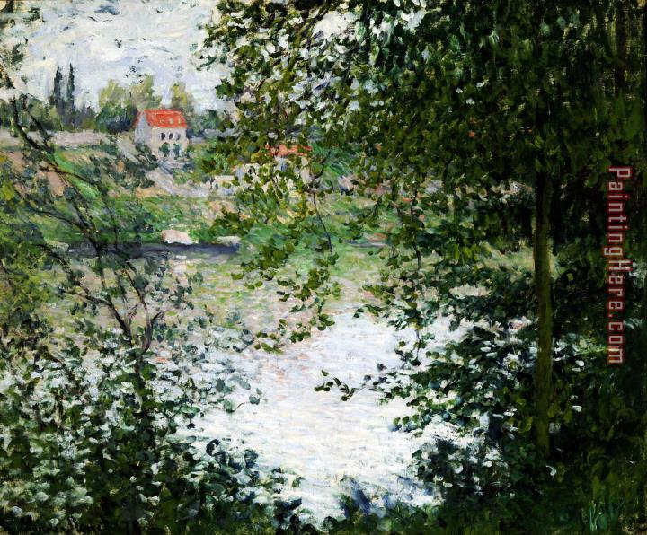 Claude Monet Ile de La Grande Jatte Through the Trees
